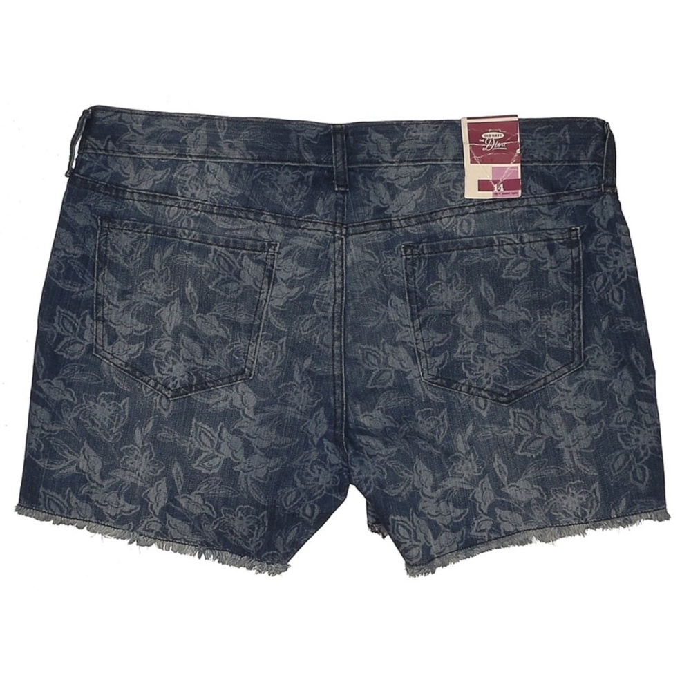 NWT Old Navy Floral Denim Shorts size 14 - Picture 2 of 9